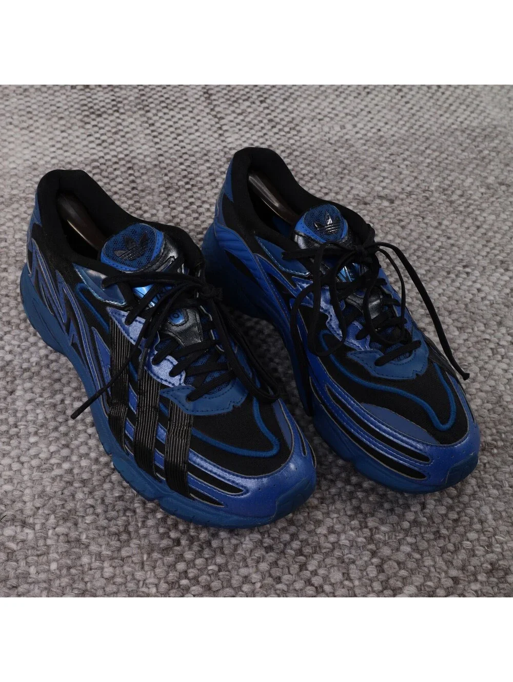 adidas Orketro 2.0 Blue Black Mens 7.5 Women's 9 Running Shoes Sneakers Y2K Tech